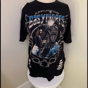 Black Affliction Easy Riders Tee size small